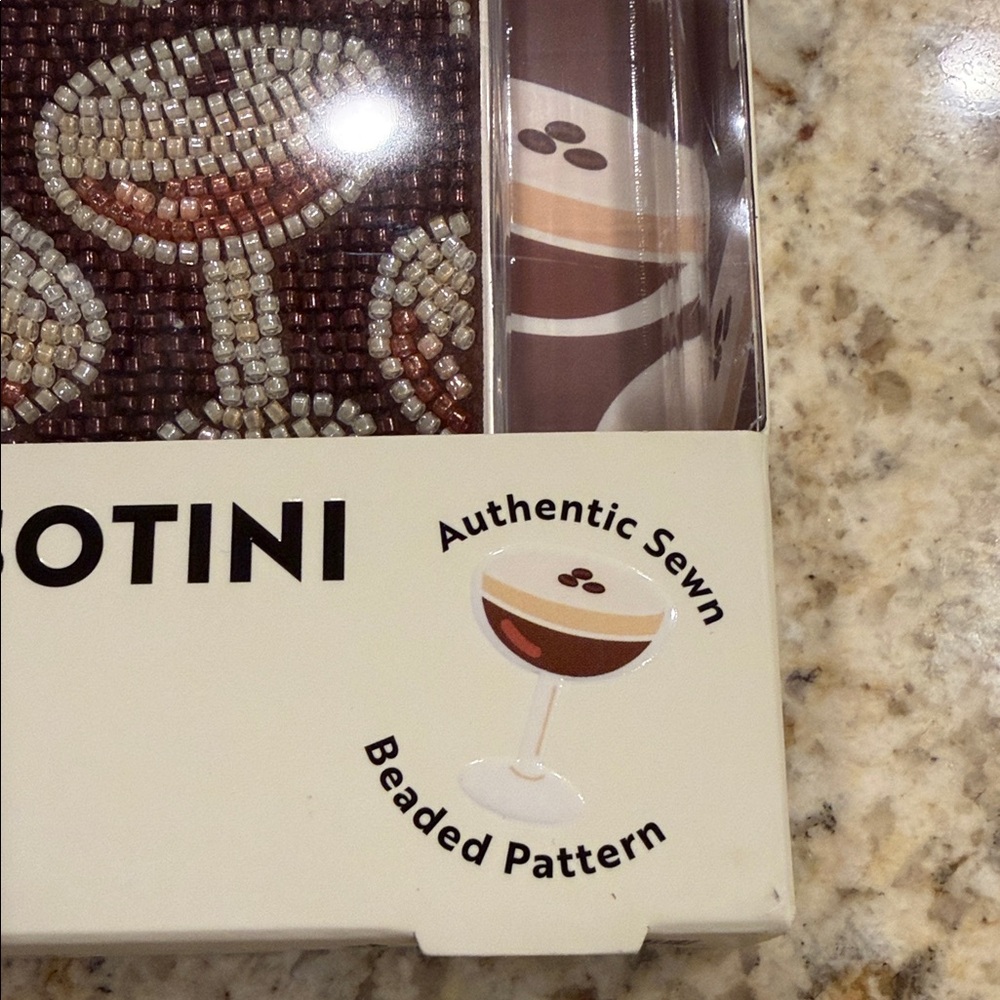 MVMT Espressotini Beaded iPhone Case 15/14/13 - Espresso Brown and Cream - Picture 4 of 5